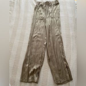 NWT Zara satin effect pants